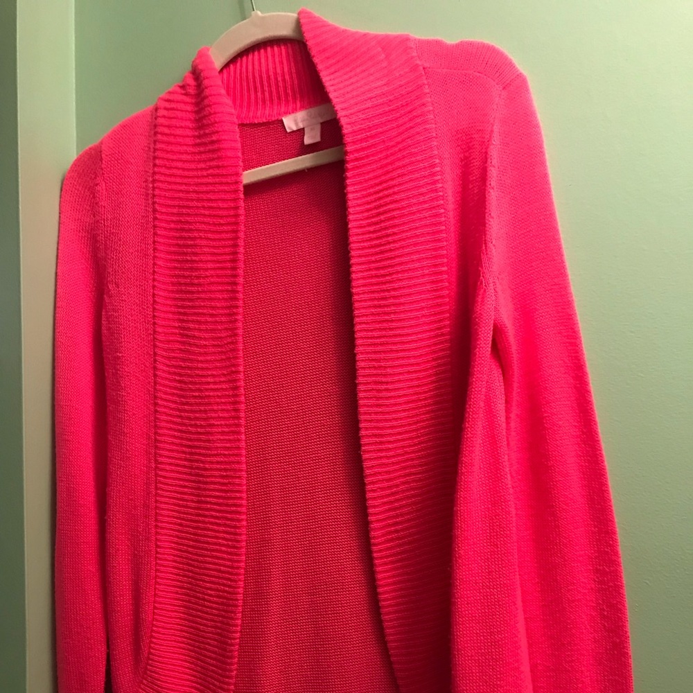 Lilly Pulitzer Xsmall pink cardigan